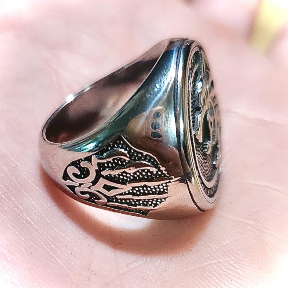 Viking Wolf Ring, Fenrir Wolf Viking Ring, Wolf Claw Ring, Stainless Steel Ring - Picture 4 of 10